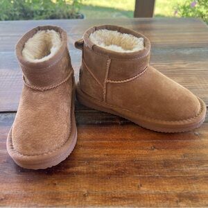 Lamo Kids Brown Cozy Boots